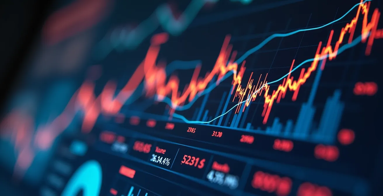 Illustration d'un tableau de bord dynamique de budgets prévisionnels avec graphiques et projections à plusieurs scénarios