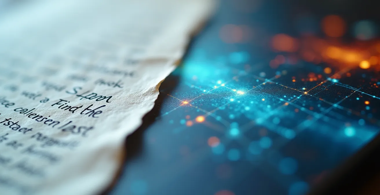 Transition du papier vers le numérique pour les registres d'entreprise