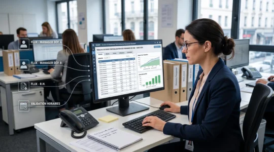 Gestionnaire de paie centralisant les variables transmises par plusieurs managers